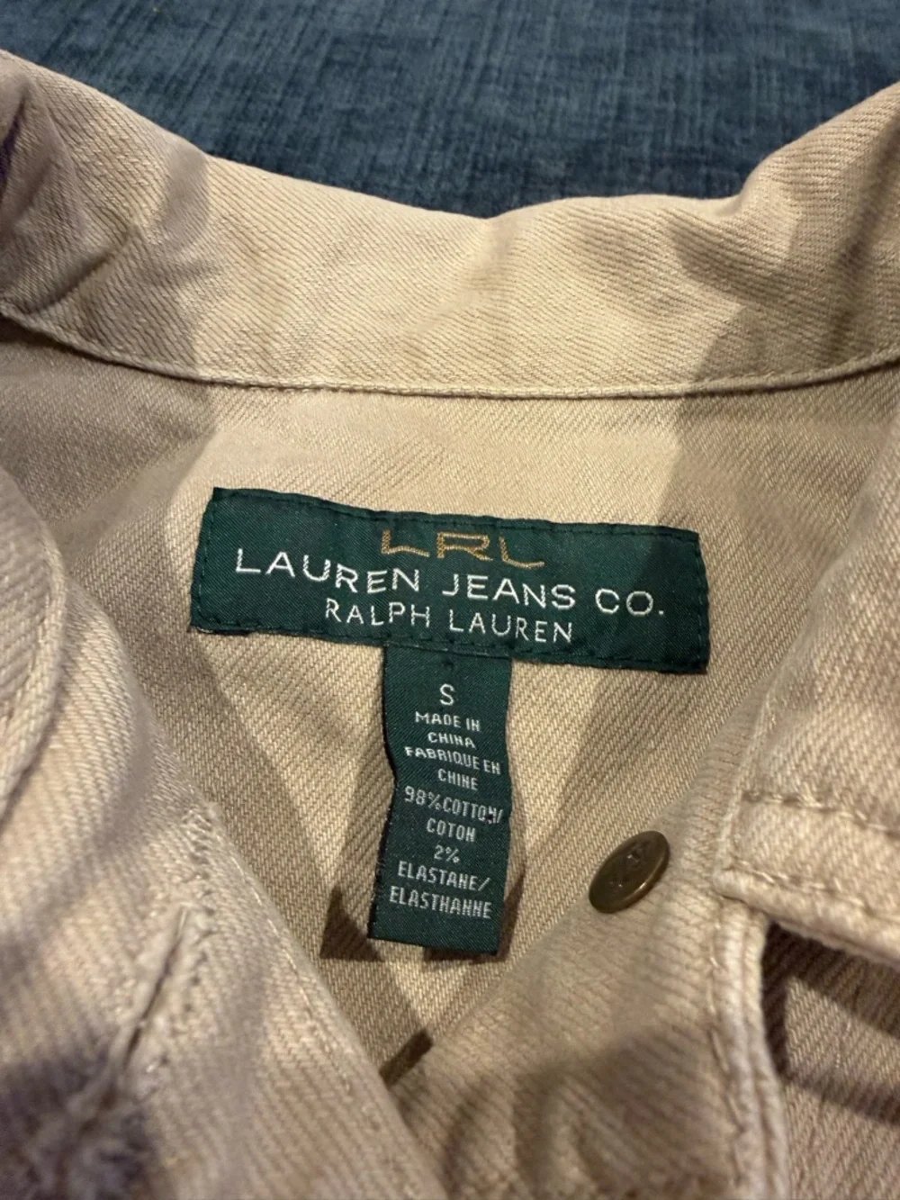 Ralph Lauren Light Beige Denim Jacket - Lauren Jeans Co. - Picture 2 of 8